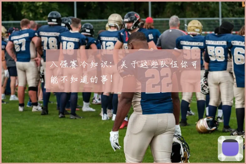 八强赛冷知识：关于这些队伍你可能不知道的事！